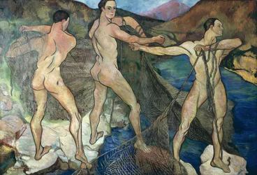 Å kaste garnet, 1914